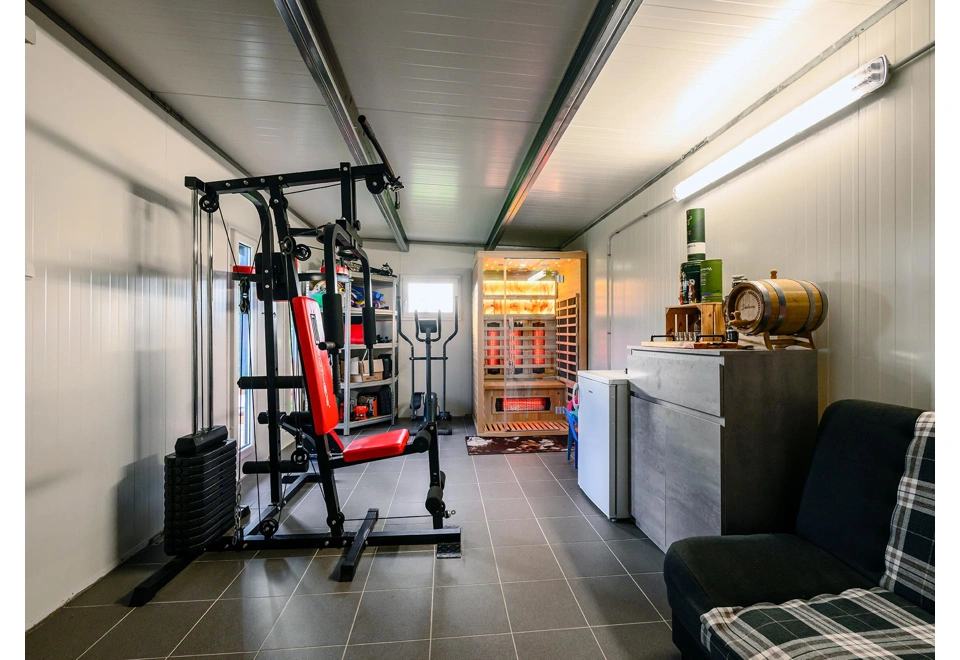 GARDEON® Gartenhaus mit Tür, Fenster, Lichtbänder und Überdachung