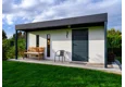 GARDEON® Gartenhaus mit Tür, Fenster, Lichtbänder und Überdachung