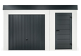 GARDEON® Gartenhaus mit Tür und sicherem Garagentor von Hörmann