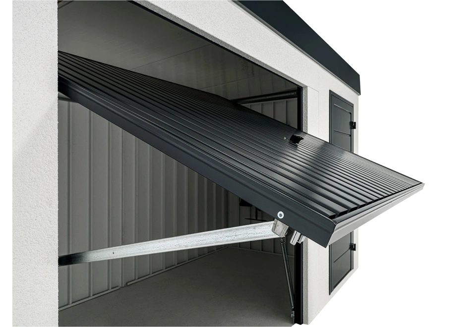 GARDEON® Gartenhaus mit Türen und Hörmann-Garagentor