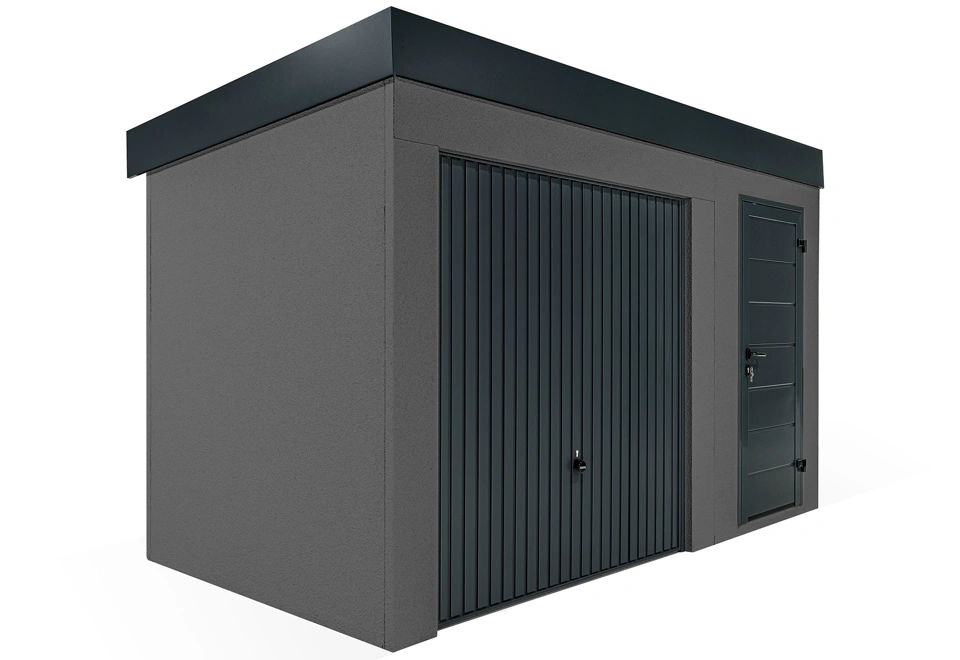 GARDEON® Gartenhaus mit Türen und Hörmann-Garagentor