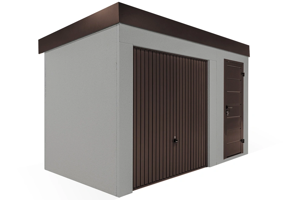 GARDEON® Gartenhaus mit Türen und Hörmann-Garagentor