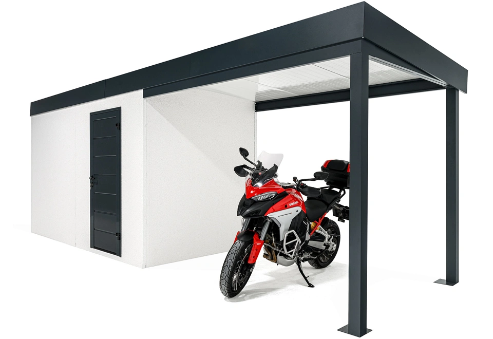 GARDEON® Gartenhaus mit überdachtem Bereich