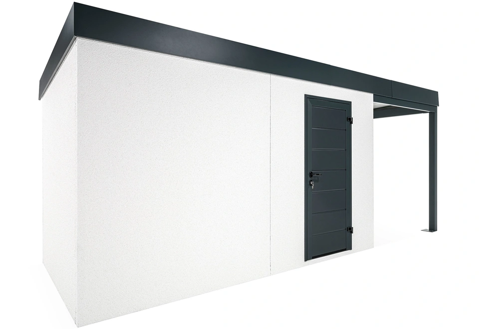 GARDEON® Gartenhaus mit überdachtem Bereich