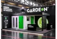 GARDEON® Gartenhaus mit zwei Türen, Fenster, zwei Lichtbänder und überdachtem Bereich