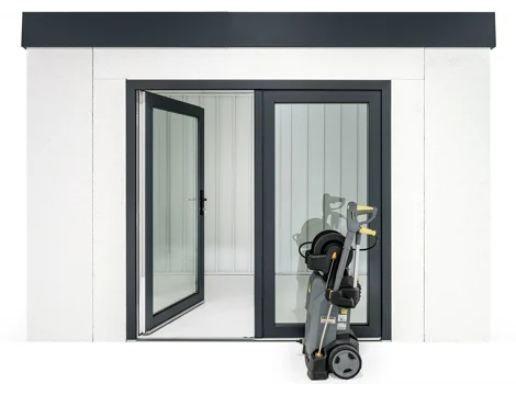 GARDEON® Gartenhaus mit zweiflügeliger Glastür