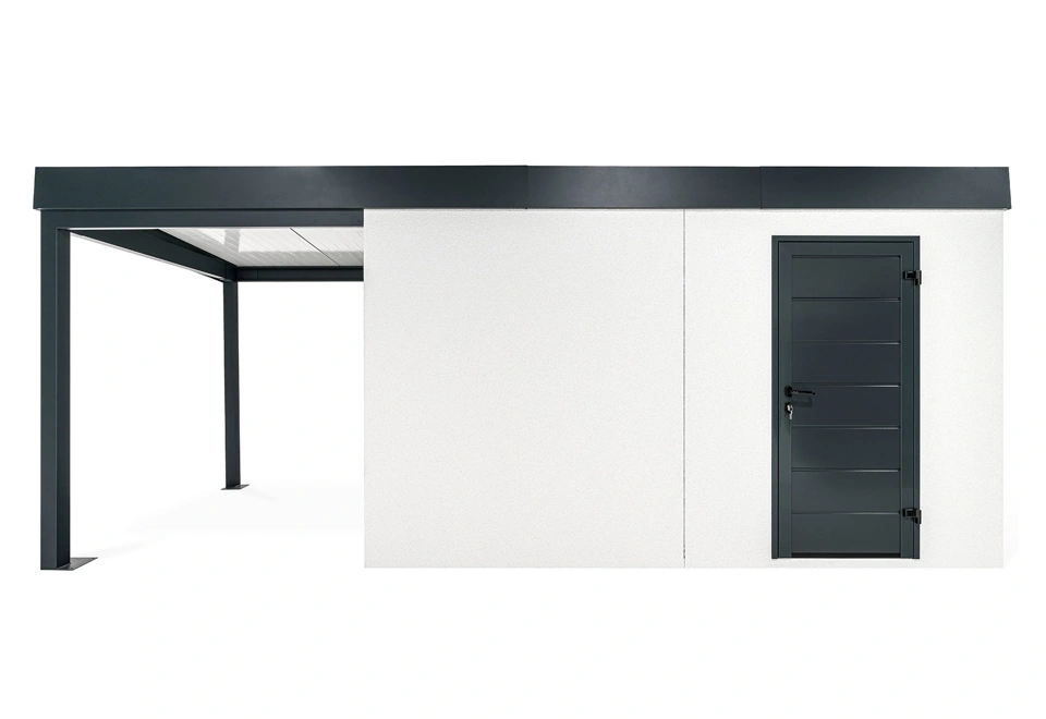 GARDEON® Gartenhaus überdachtem Bereich