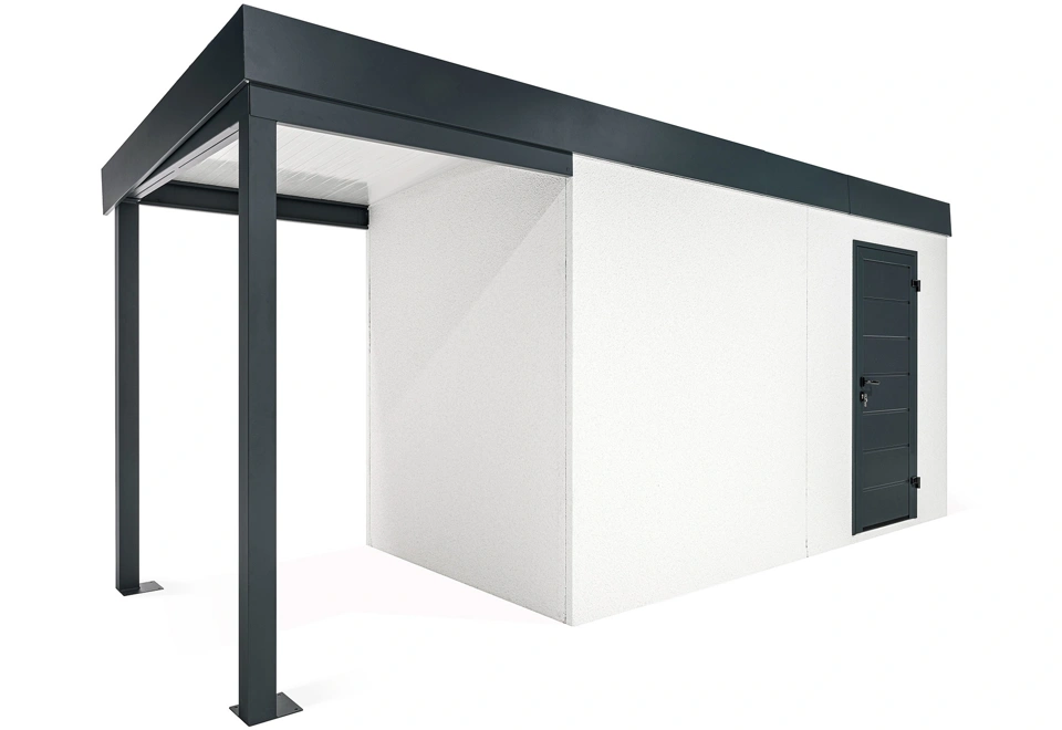 GARDEON® Gartenhaus überdachtem Bereich