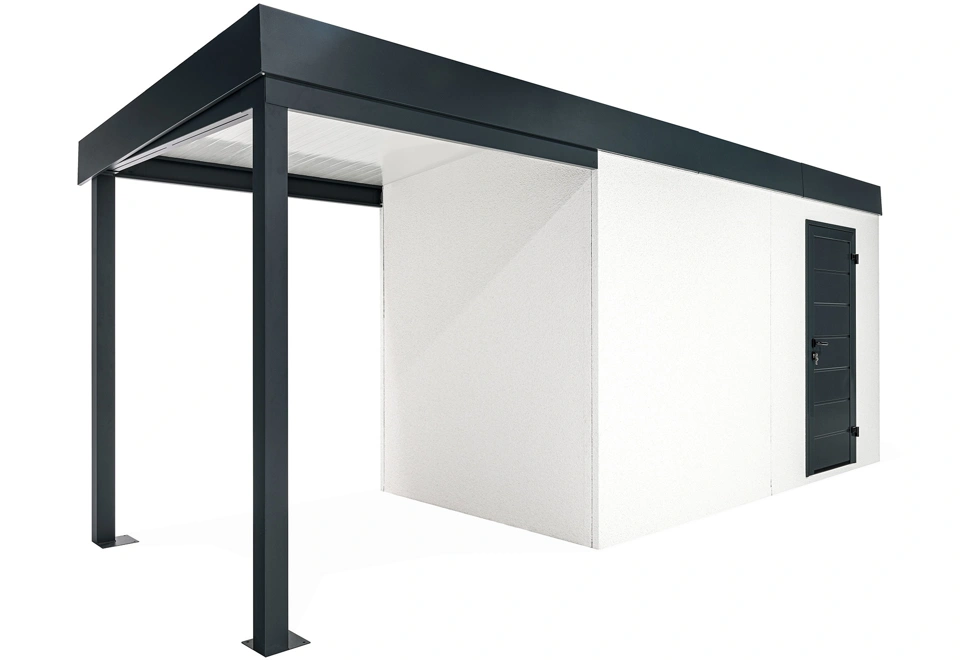 GARDEON® Gartenhaus überdachtem Bereich