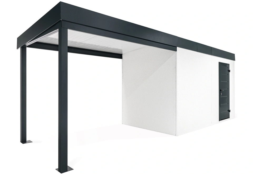 GARDEON® Gartenhaus überdachtem Bereich