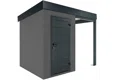 GARDEON® Mini-Gartenhaus mit Hörmann-Türen und überdachtem Bereich