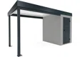 GARDEON® Mini-Gartenhaus mit Hörmann-Türen und überdachtem Bereich