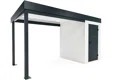 GARDEON® Mini-Gartenhaus mit Hörmann-Türen und überdachtem Bereich